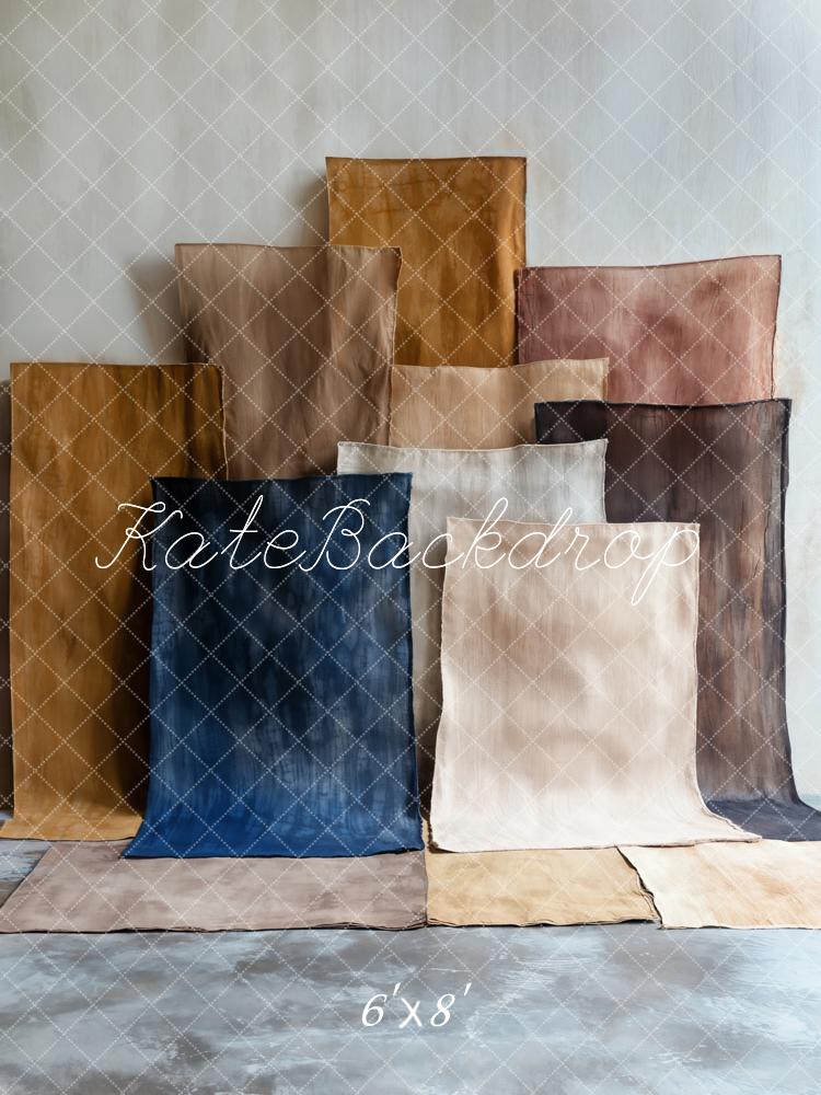 Kate Abstrait Blocs de couleur Portrait Toile de fond conçue par Emetselch - Kate Backdrop FR
