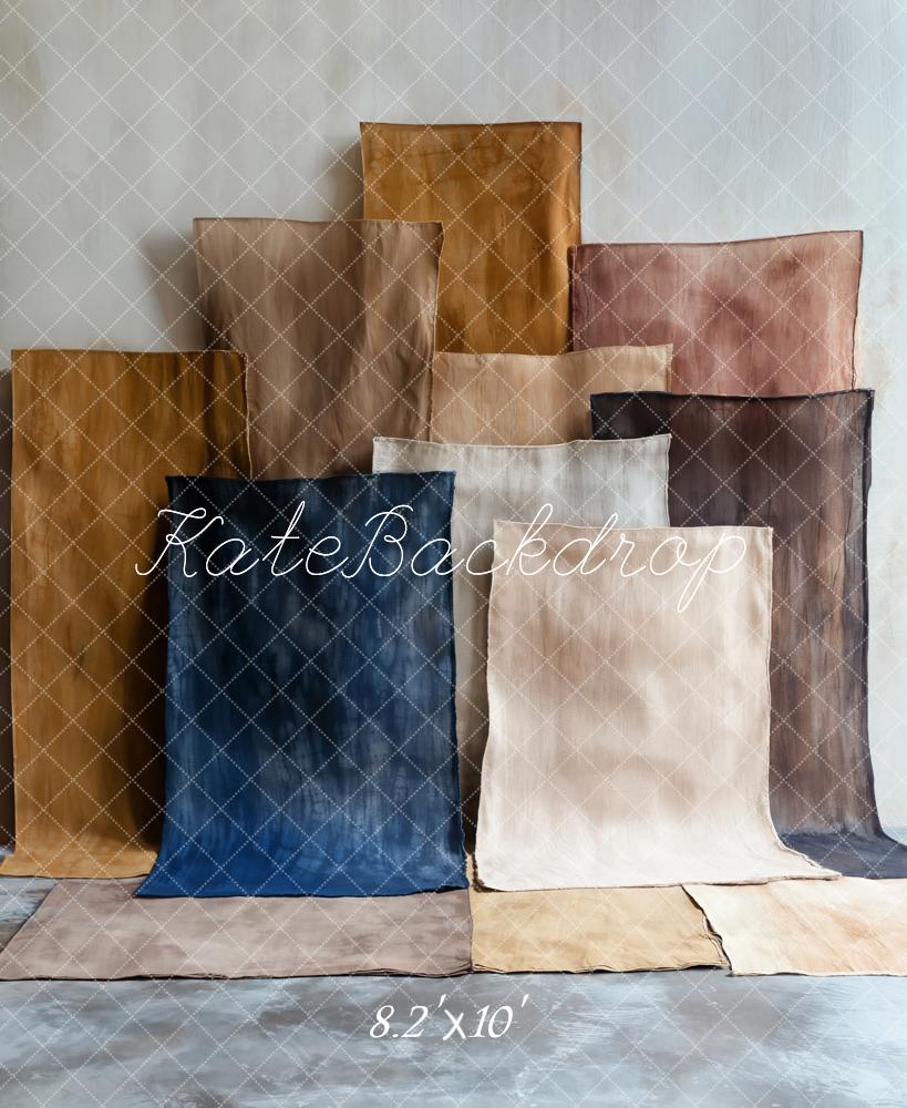 Kate Abstrait Blocs de couleur Portrait Toile de fond conçue par Emetselch - Kate Backdrop FR