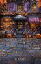 Kate Halloween Chalet Citrouille Feuilles Toile de fond conçue par Emetselch - Kate Backdrop FR