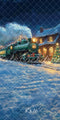 Kate Sweep Mur-à-Sol Train Polaire Noël Neige Toile de fond conçue par Chain Photographie - Kate Backdrop FR