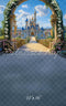 Kate Sweep Mur-à-Sol Conte de fées Château Arche Toile de fond conçue par Mini MakeBelieve - Kate Backdrop FR