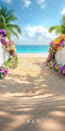 Kate Sweep Mur-à-Sol Été Plage Tropical Allée Toile de fond conçue par Mini MakeBelieve - Kate Backdrop FR