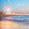 Kate Été Grande Roue Plage Bokeh Toile de fond conçue par Chain Photographie - Kate Backdrop FR