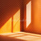 Kate Mode Orange Lumière Ombre Coin Toile de fond conçue par Emetselch