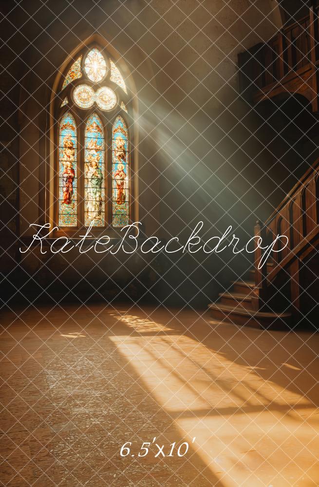 Kate Église Fenêtre Lumière Intérieur Toile de fond conçue par Emetselch