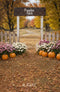 Kate Automne Citrouille Fleur Clôture Toile de fond conçue par Emetselch - Kate Backdrop FR