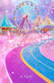 Kate Grande Roue Parc d'attractions Rose Bokeh Toile de fond conçue par Emetselch