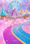 Kate Grande Roue Parc d'attractions Rose Bokeh Toile de fond conçue par Emetselch