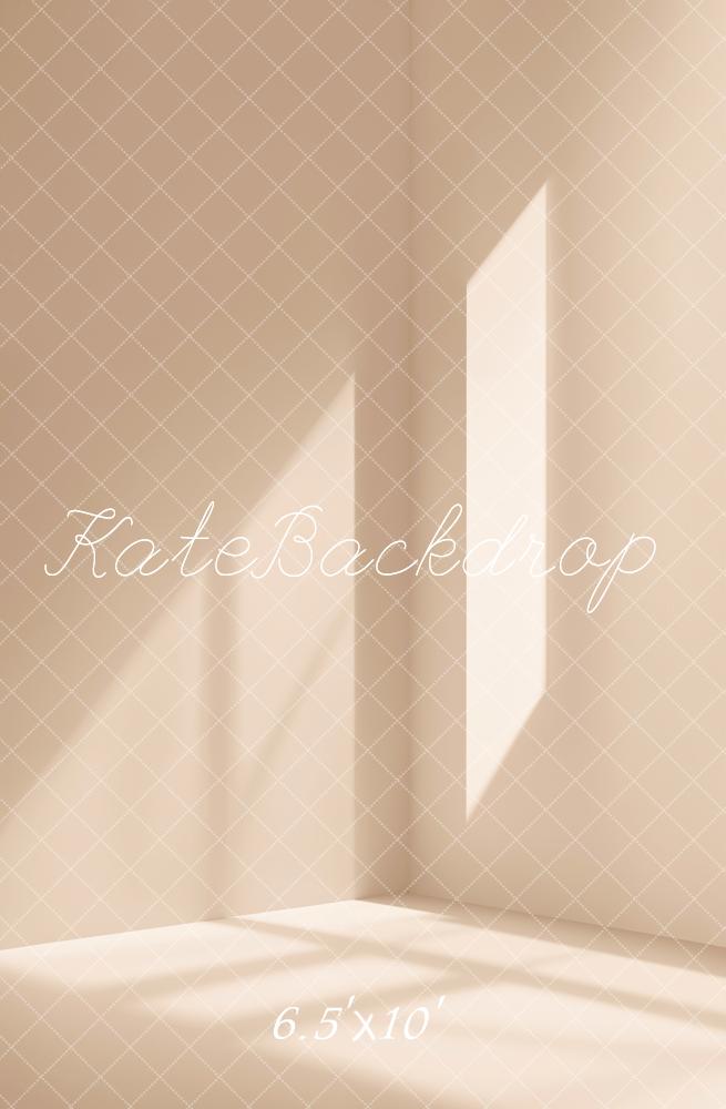 Kate Mode Minimaliste Beige clair Coin Lumière Toile de fond conçue par Chain Photographie - Kate Backdrop FR