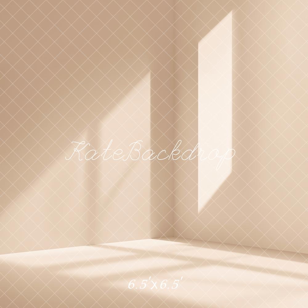 Kate Mode Minimaliste Beige clair Coin Lumière Toile de fond conçue par Chain Photographie - Kate Backdrop FR