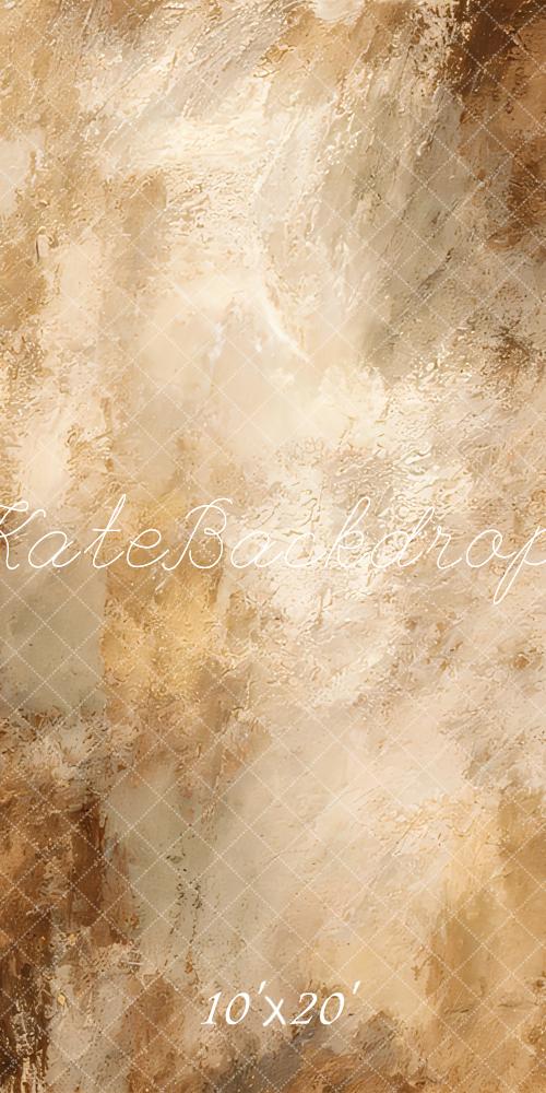 Kate Abstrait Brun clair Beige Portrait Toile de fond conçue par Emetselch - Kate Backdrop FR