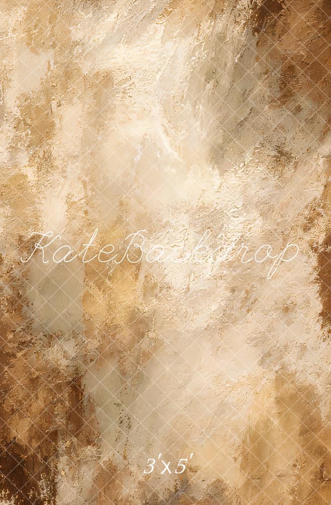 Kate Abstrait Brun clair Beige Portrait Toile de fond conçue par Emetselch - Kate Backdrop FR