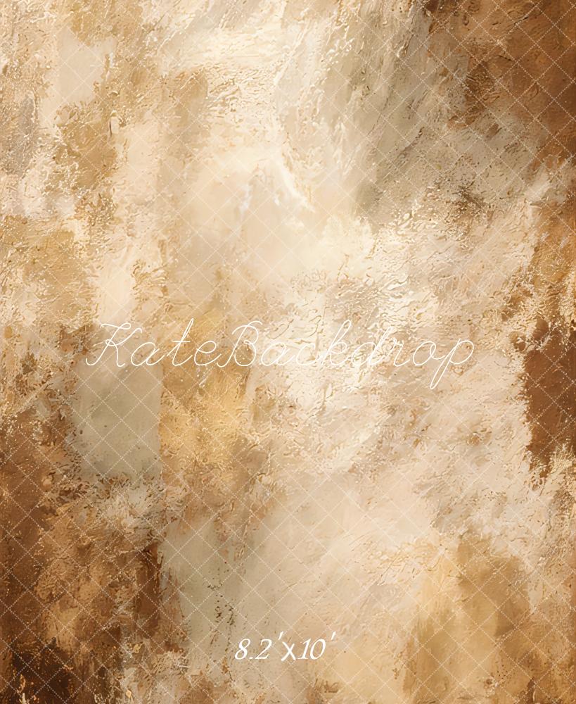 Kate Abstrait Brun clair Beige Portrait Toile de fond conçue par Emetselch - Kate Backdrop FR