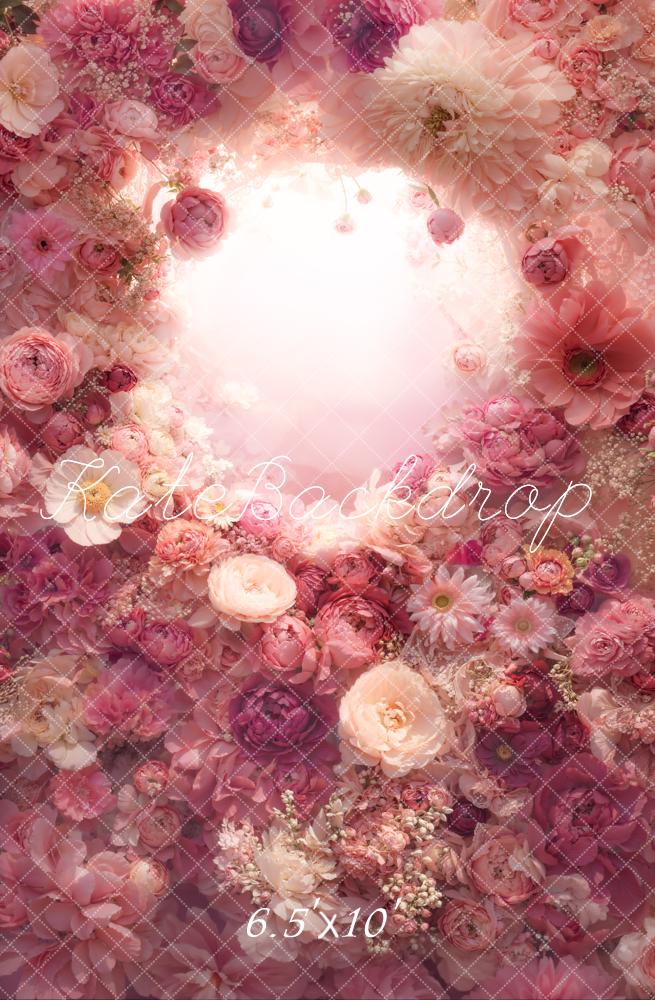 Kate Arche Romantique Fleurs Rose Toile de fond conçue par Emetselch