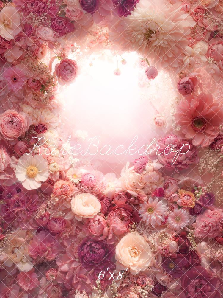 Kate Arche Romantique Fleurs Rose Toile de fond conçue par Emetselch - Kate Backdrop FR