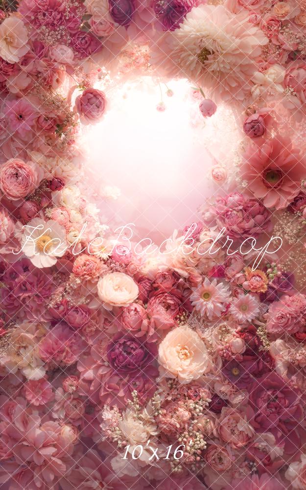 Kate Arche Romantique Fleurs Rose Toile de fond conçue par Emetselch - Kate Backdrop FR
