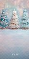Kate Sweep Mur-à-Sol Noël Sapins Pastel Toile de fond conçue par Patty Roberts