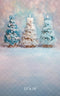 Kate Sweep Mur-à-Sol Noël Sapins Pastel Toile de fond conçue par Patty Roberts