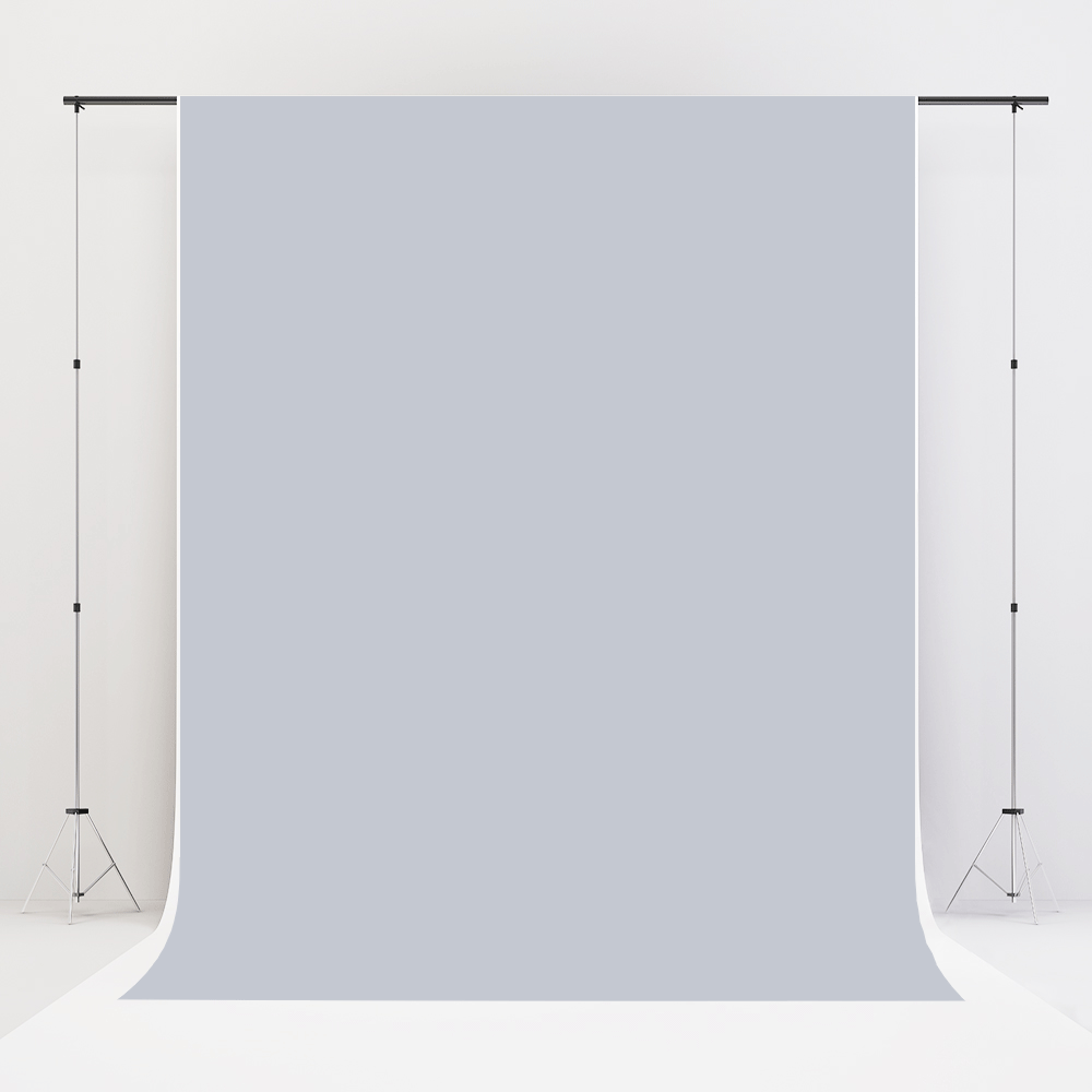 Kate Bleu Gris clair Couleur unie Photographie Toile de fond en Vinyle - Kate Backdrop FR