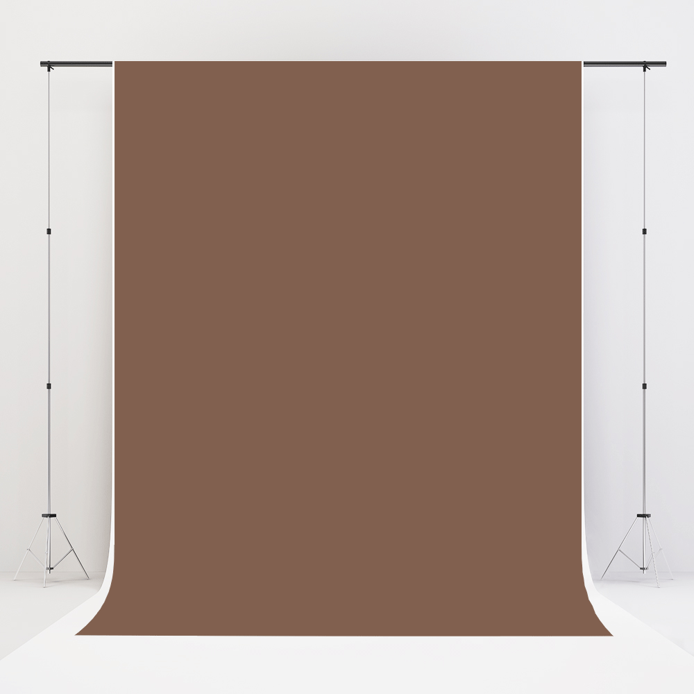 Kate Chocolat Couleur unie Photographie Toile de fond en Vinyle