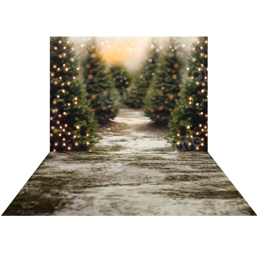 Kate Noël Ferme des arbres Toile de fond+Hiver Sol Terroir Toile de fond - Kate Backdrop FR