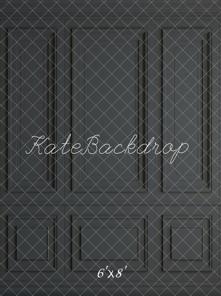 Kate Gris Noir Mur Vintage Toile de fond en Laine pour la photographie - Kate Backdrop FR