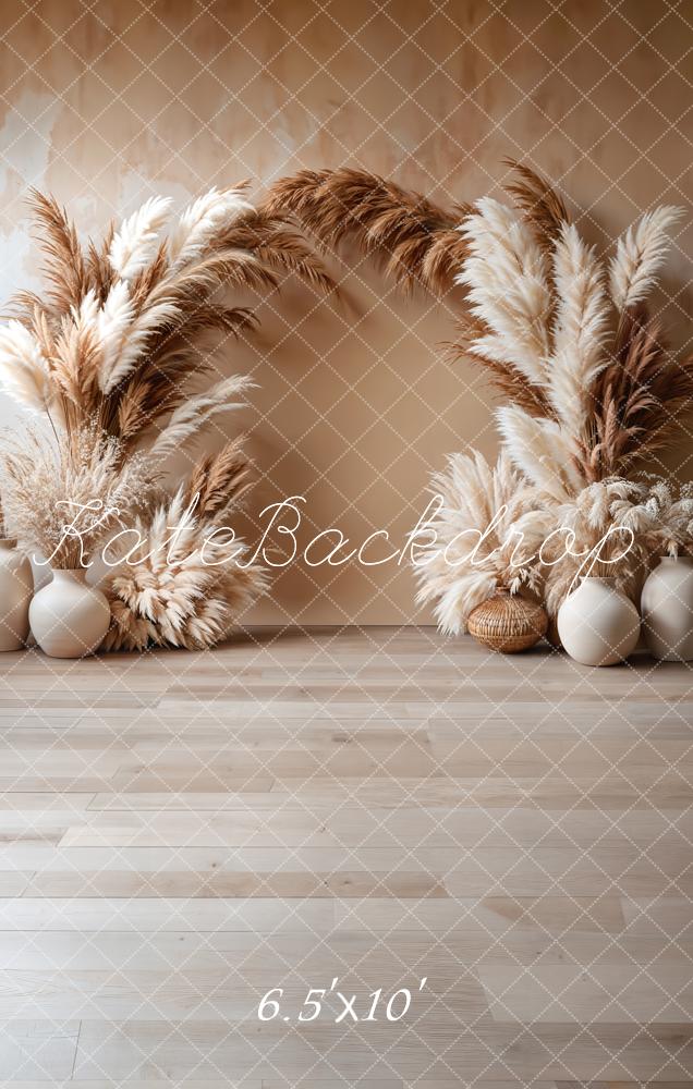 Kate Bohème Arche Beige Élégant Toile de fond en Laine conçue par Emetselch - Kate Backdrop FR