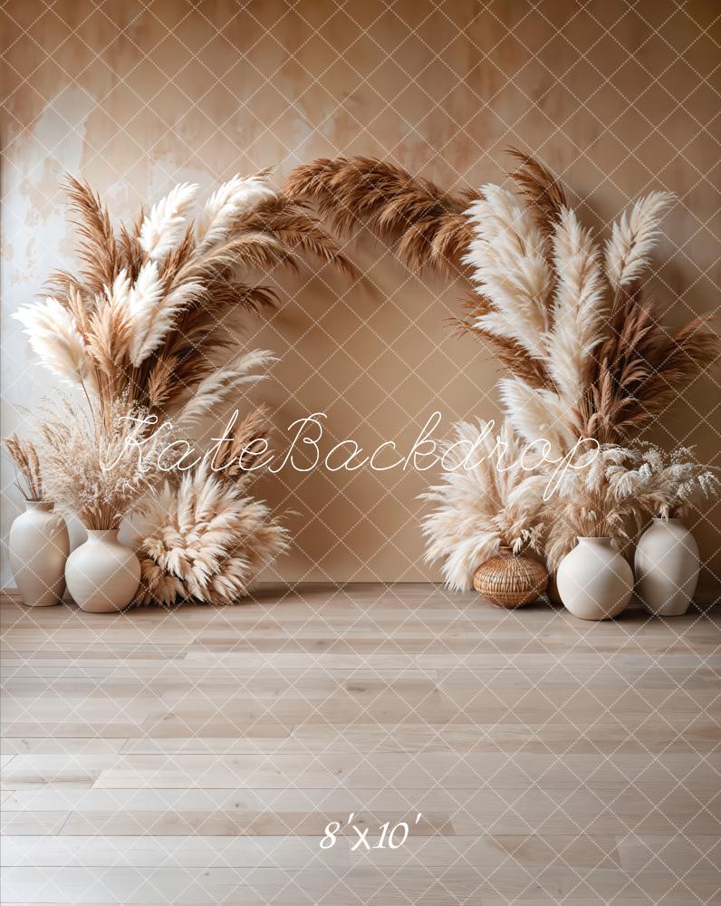 Kate Bohème Arche Beige Élégant Toile de fond en Laine conçue par Emetselch - Kate Backdrop FR
