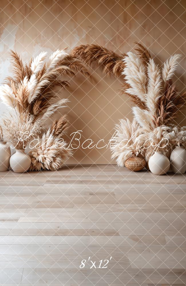 Kate Bohème Arche Beige Élégant Toile de fond en Laine conçue par Emetselch - Kate Backdrop FR