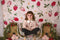 Kate Cake smash Aquarelle Fraises Été Toile de fond conçu par Mandy Ringe - Kate Backdrop FR