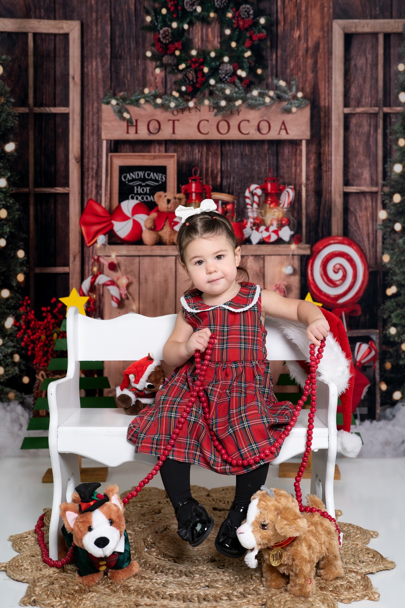 Kate Sapin de Noël Cacao chaud Hiver Toile de fond conçu par Emetselch - Kate Backdrop FR