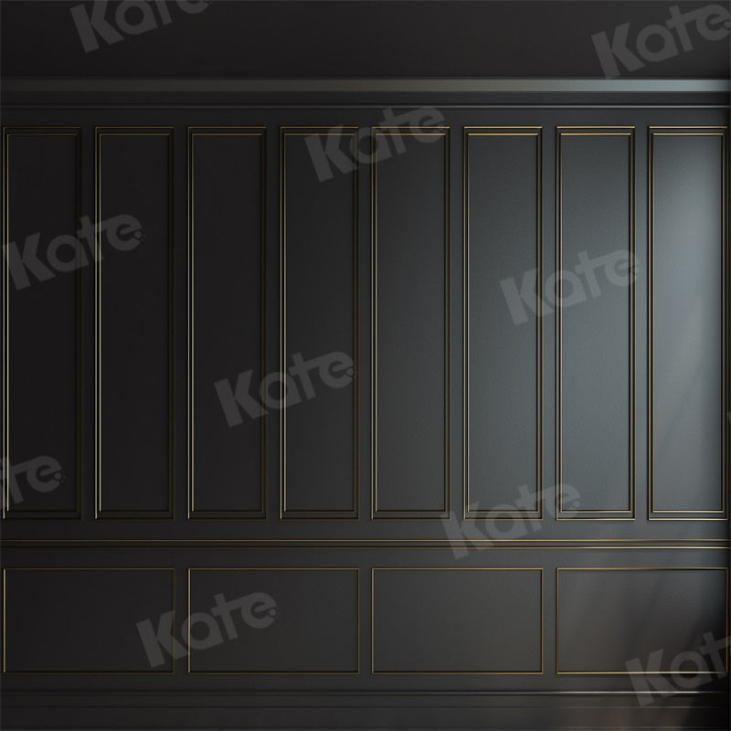 Kate Noir Rétro Mur Vintage Toile de fond pour la photographie - Kate Backdrop FR