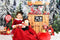 Kate Bonbons Chocolat chaud Neige Noël Toile de fond conçu par Emetselch - Kate Backdrop FR