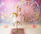 Kate Bokeh Fantaisie Grande roue Rose Enfant Toile de fond conçue par GQ