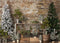 Kate Simple Sapin de Noël Mur de briques Toile de fond conçue par Mandy Ringe - Kate Backdrop FR