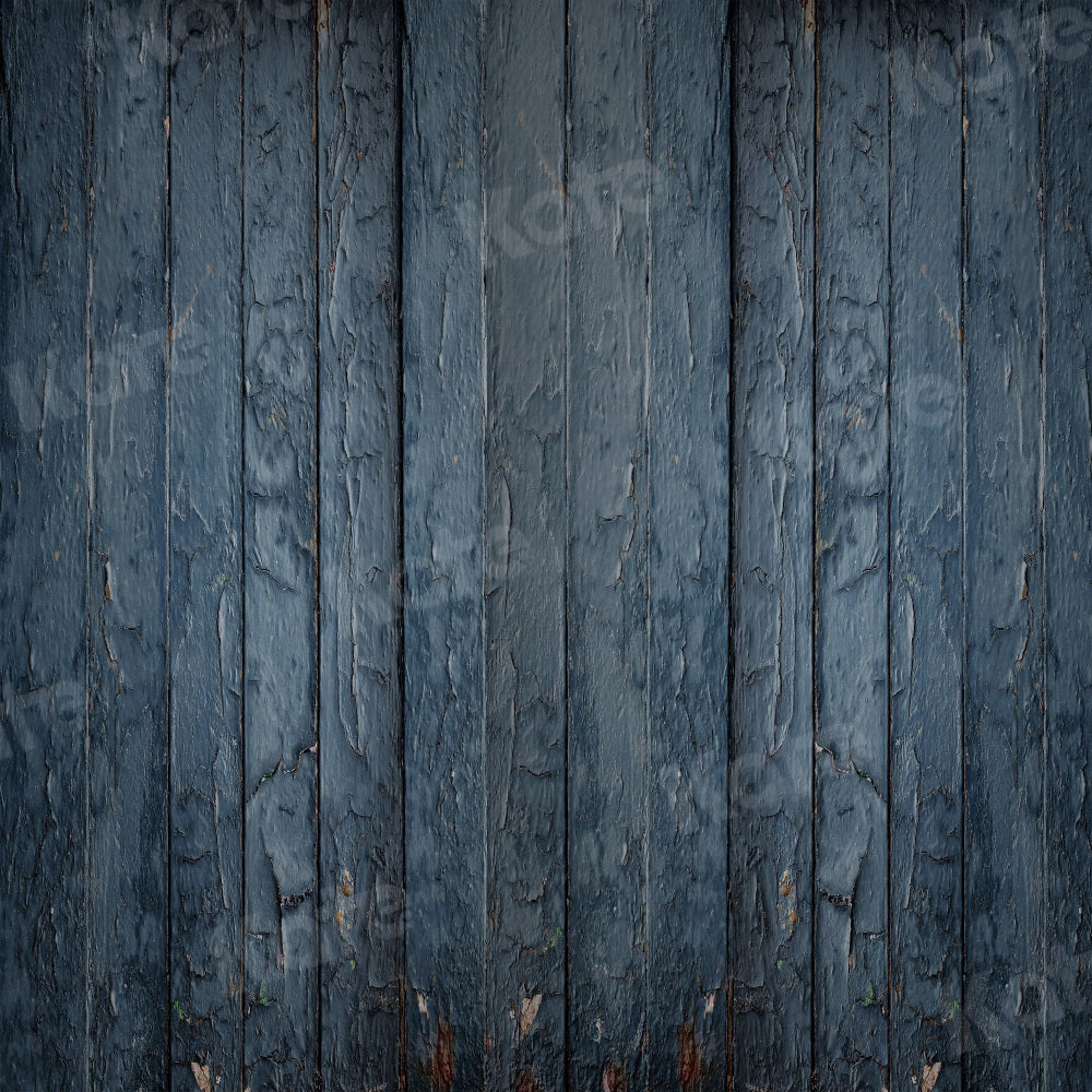Kate Mur en Bois Miteux Bleu Toile de fond pour la photographie