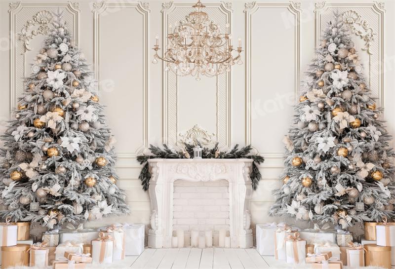 Kate Noël Cheminée Blanc Mur Vintage Cadeaux Toile de fond pour la photographie - Kate Backdrop FR