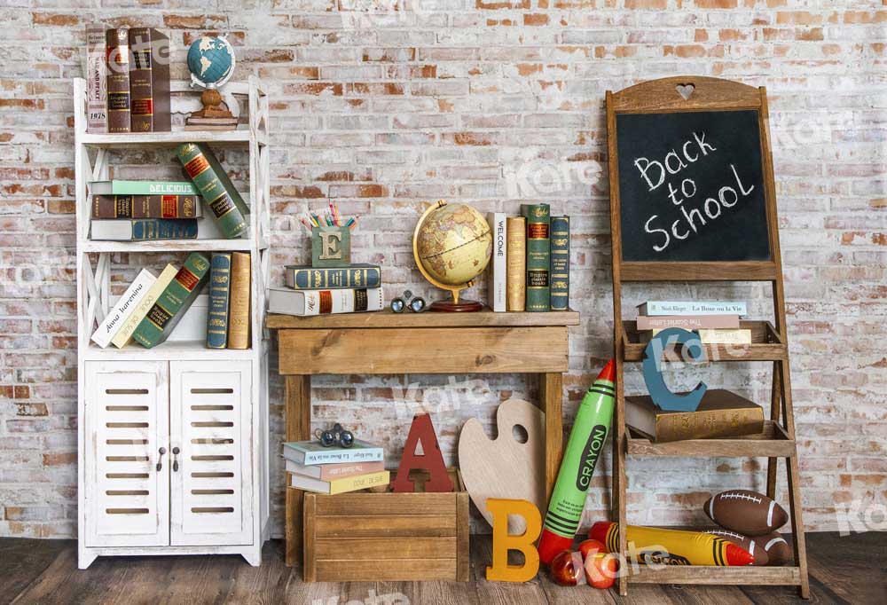 Kate Retour à l'école Armoire Classe Toile de fond conçu par Emetselch - Kate Backdrop FR