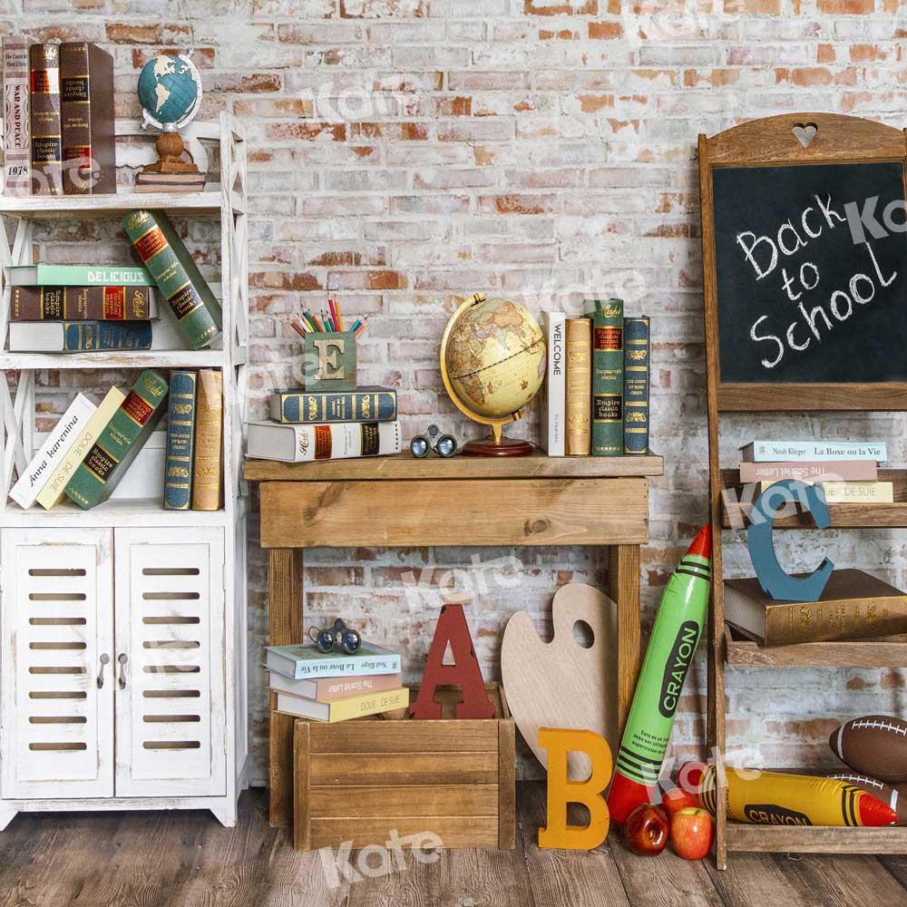 Kate Retour à l'école Armoire Classe Toile de fond conçu par Emetselch - Kate Backdrop FR
