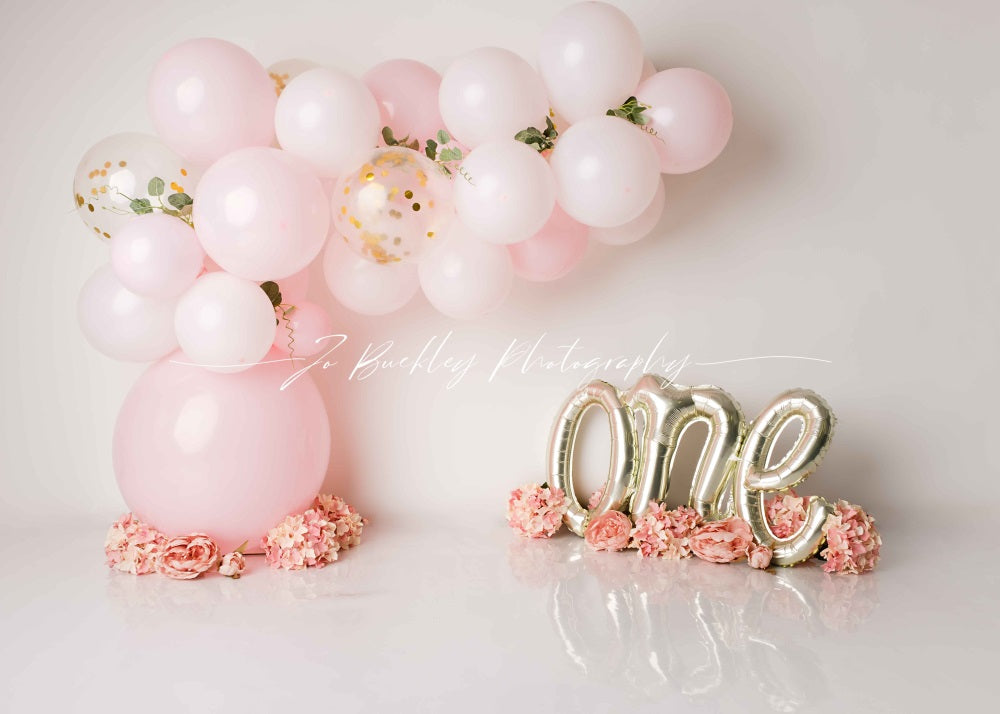 Kate Rose Ballons Cake smash Toile de fond conçue par Jo Buckley Photographie