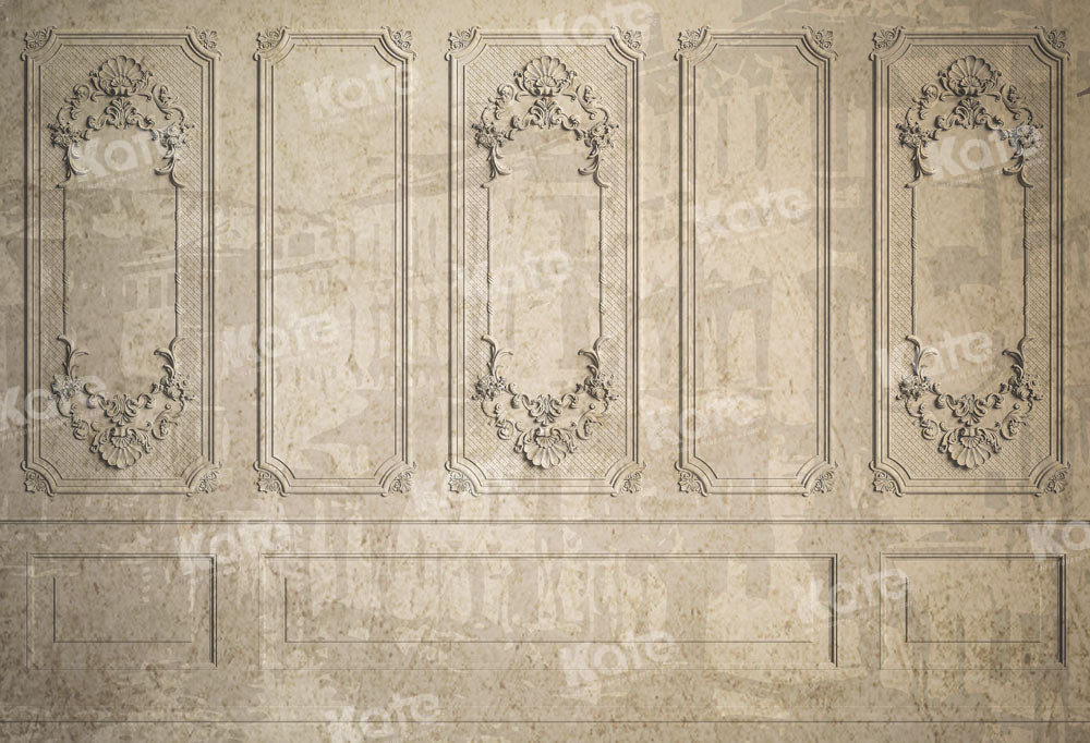 Kate Rétro Mur Vintage Beige Toile de fond conçue par Chain Photographie - Kate Backdrop FR