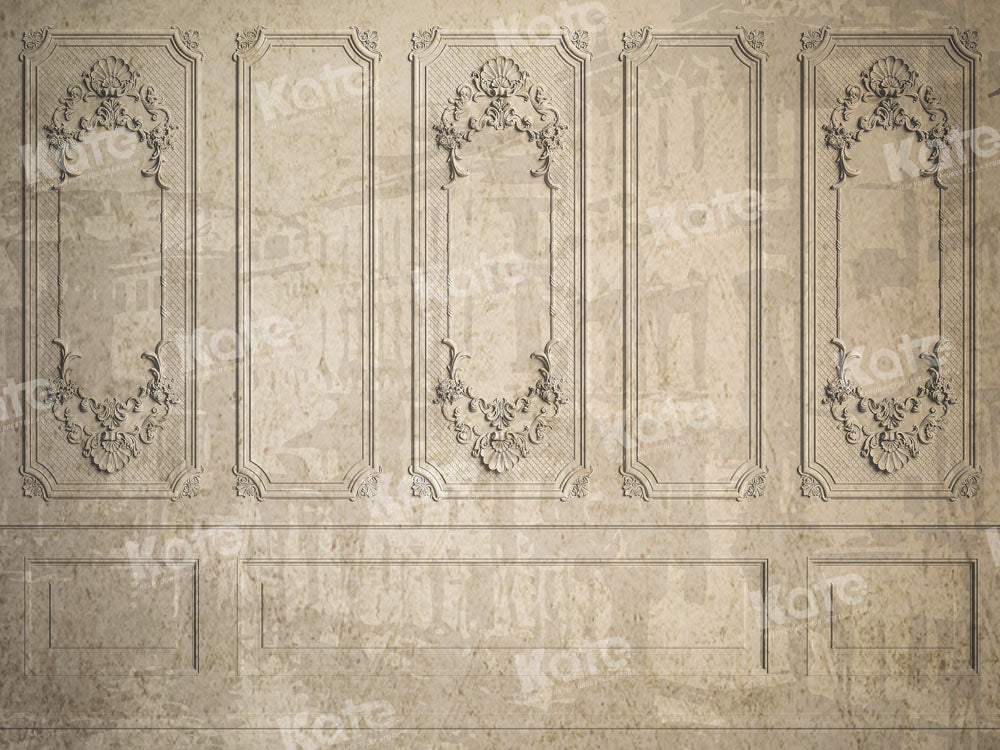 Kate Rétro Mur Vintage Beige Toile de fond conçue par Chain Photographie - Kate Backdrop FR
