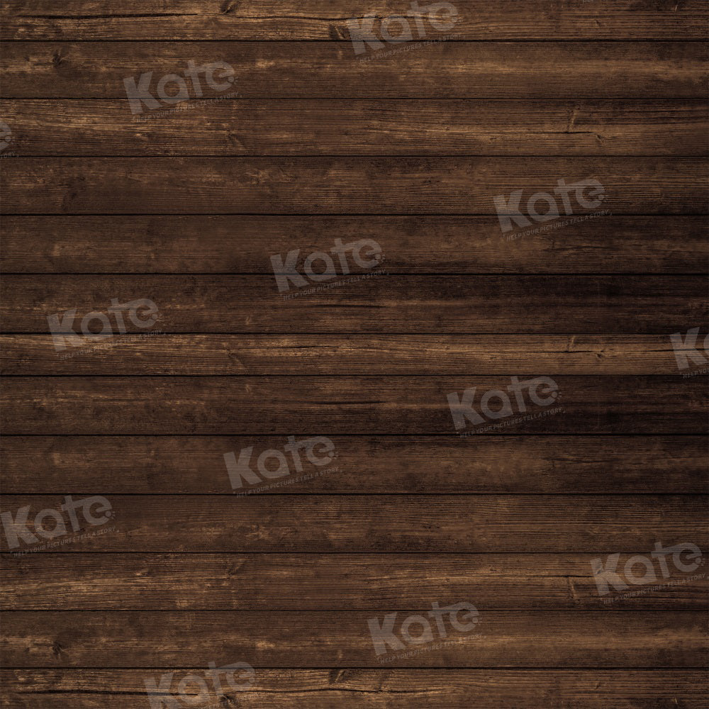 Kate Brun foncé Parquet Sol Toile de fond pour la photographie