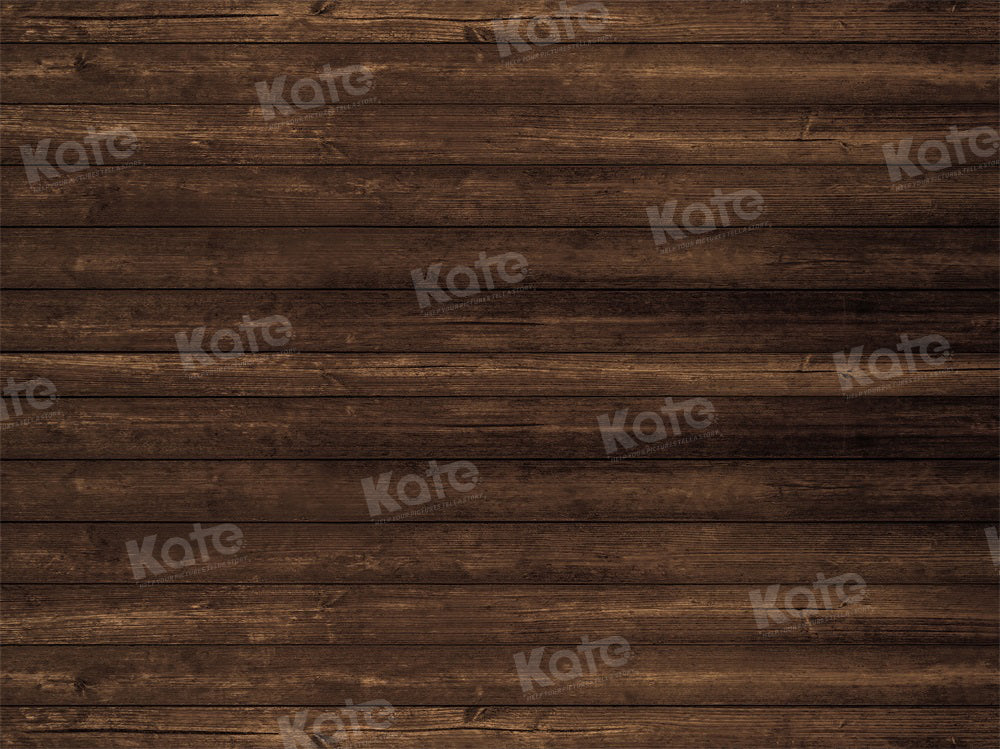 Kate Brun foncé Parquet Sol Toile de fond pour la photographie