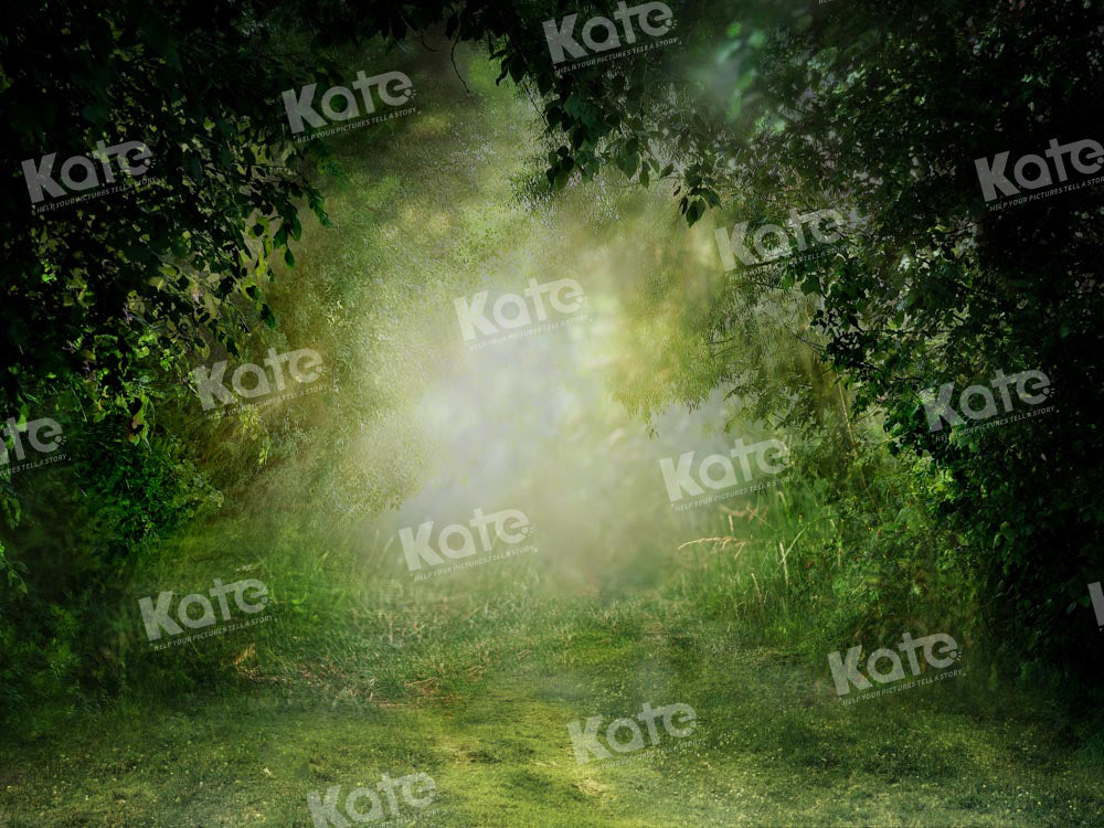 Kate Printemps Vert Jungle Forêt Toile de fond Conçu par Chain Photographie