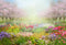 Kate Printemps Jardin Fleurs épanouies Coloré Toile de fond conçue par Chain Photographie - Kate Backdrop FR