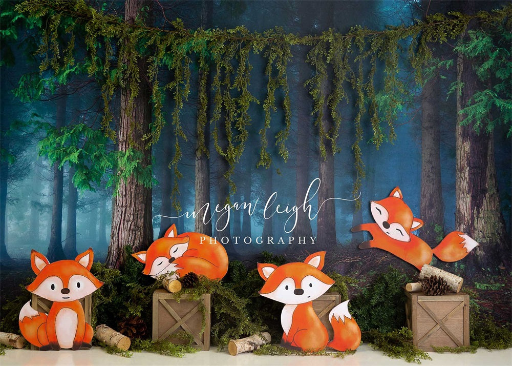 Kate Renard Bois Forêt Aventure Toile de fond conçue par Megan Leigh