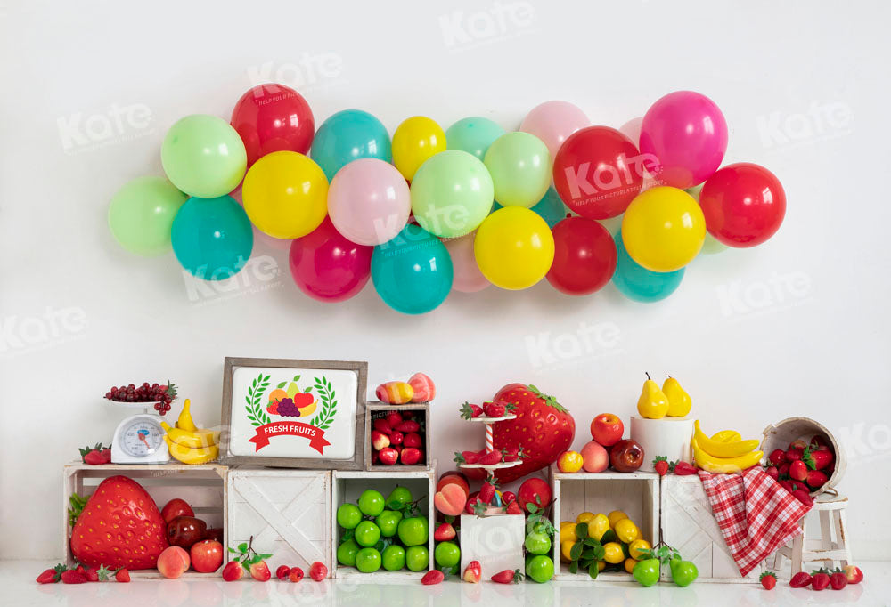 Kate Été Coloré Ballons Fruit Toile de fond conçu par Emetselch