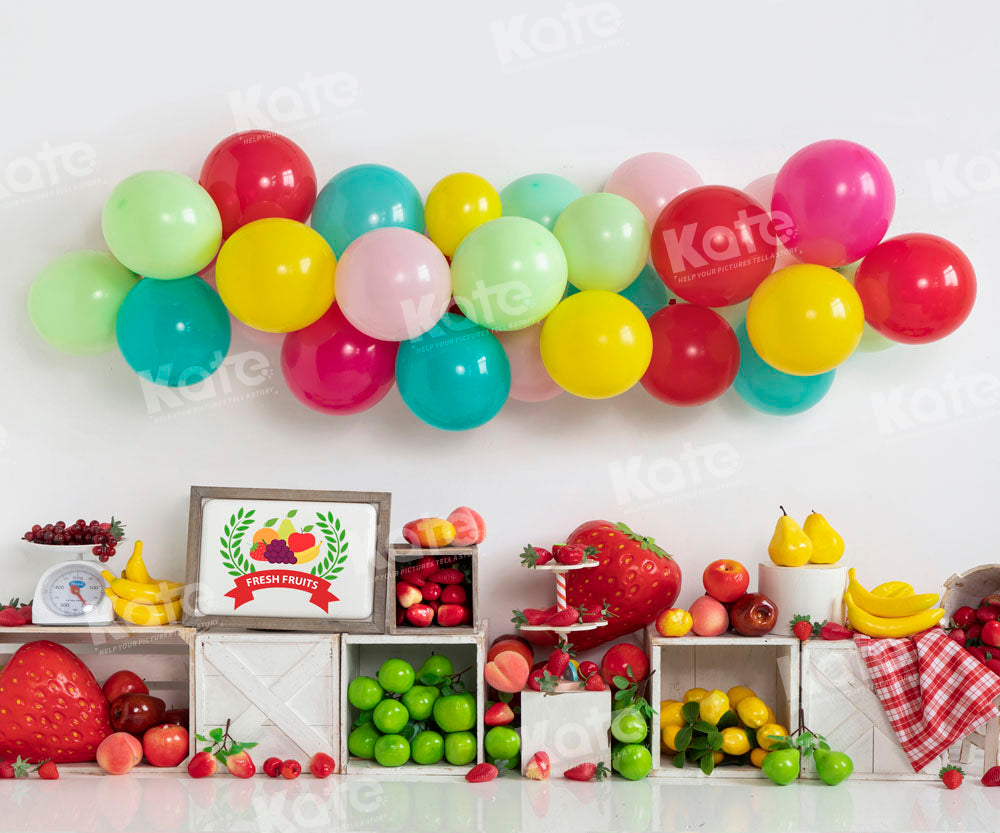 Kate Été Coloré Ballons Fruit Toile de fond conçu par Emetselch