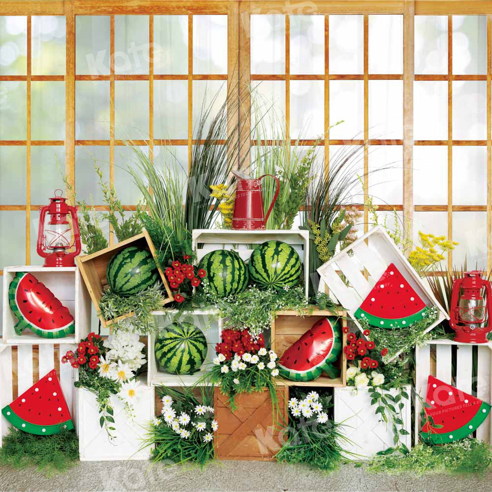 Kate Été Fruit Pastèque Toile de fond conçu par Emetselch - Kate Backdrop FR
